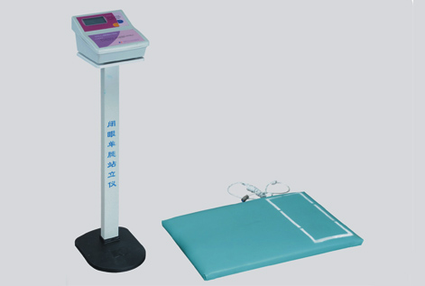 Standing on one leg with eyes closed tester